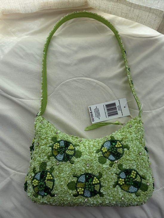 Vera Bradley Handbags - Vera Bradley Mini Roxbury Crescent Beaded Shoulder Bag